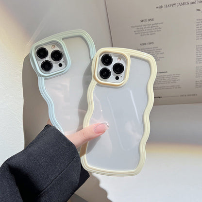 Wave Edge iPhone Case - Soft TPU Protective Cover with 3D Buttons | Candy Colors