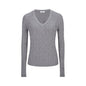 Women's Clothing Is Super Stylish With A High-end Simple And Versatile Cable-knit V-neck Sweater