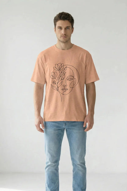 Floral Face T-Shirt