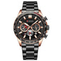 Men's Waterproof Quartz Watch - Stainless Steel Calendar Watch 30M Water Resistant
