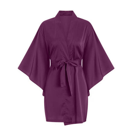 High-end Subtly Alluring Butterfly-knot Plus-size Viscose Sexy Pajamas