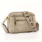 Ladies' Small Square Bag Two-tone Leather Crossbody Bag Large-capacity PU Crossbody Wallet Multi-functional For Women's Bag