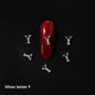 26 Letter Alloy Nail Ornament Nail Crystal