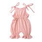 New Arrivals Newborn Toddler Baby Girls Sleeveless Solid Romper Jumpsuit Outfit