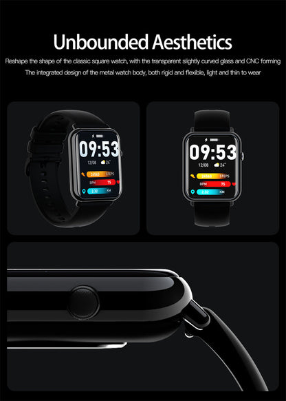 Premium Smart Waterproof Watch - IP67 Fitness Tracker with Bluetooth 5.2 | 1.69" HD Display