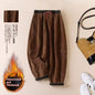 Women's Corduroy Fleece Lined Thick Harem Pants