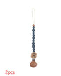 Baby Products Soothing Beech Wood Clip Pacifier Chain