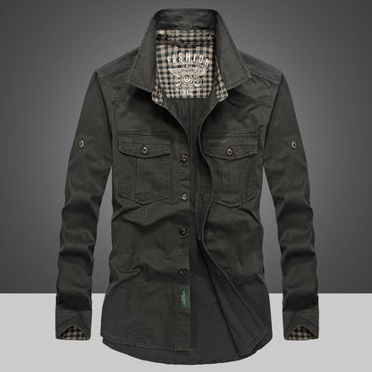 Spring And Autumn New Style Cotton Men Long Sleeve Lining