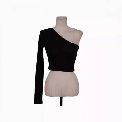 Korean-style Sexy And Sassy Tight-fitting Figure-flattering Top