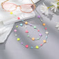 Candy-colored Acrylic Pearl Eye Pendant Chain, Butterfly Five-pointed Star Heart Neck Pendant Glasses Chain
