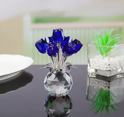 Cross-border Crystal Rose Valentine's Day Gift Living Room Home Decoration Crafts