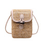 Women's Simple Casual Straw Phone Crossbody Bag
