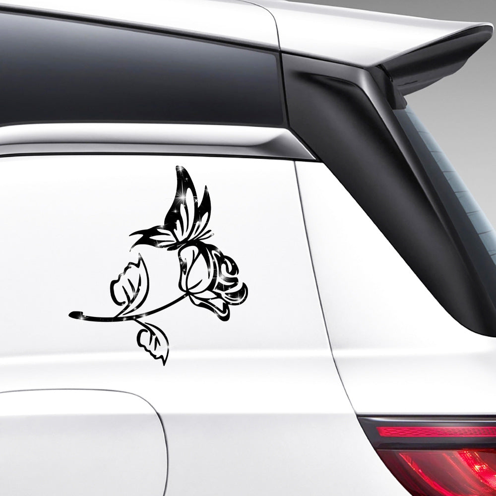Cartoon Shiny African Woman Automobile Sticker