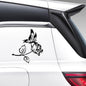 Cartoon Shiny African Woman Automobile Sticker