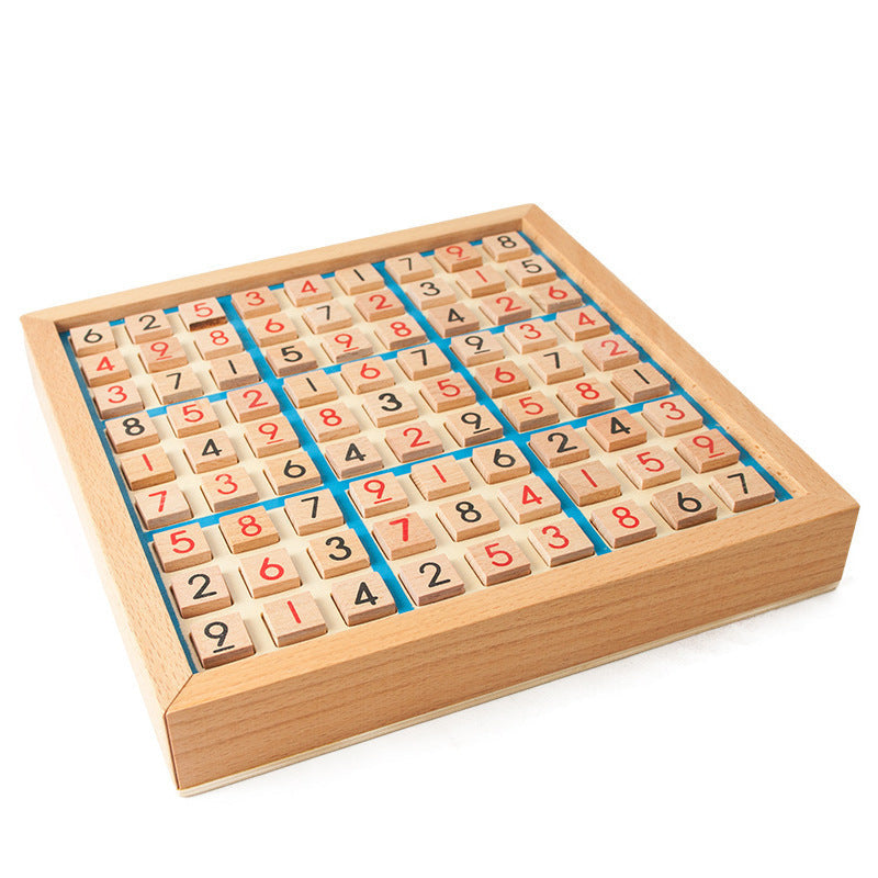 Children Sudoku Chess Beech International Checkers Folding Game Table Toy Gift Learning & Education Puzzle Toy