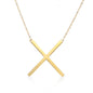 Fabulous Rose Gold Plated Stainless Steel Initial Letter Pendant Necklace