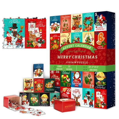 Christmas Advent Calendar Puzzle - 24 Days of Jigsaw Fun | Unique Holiday Countdown with Daily Puzzle Surprises