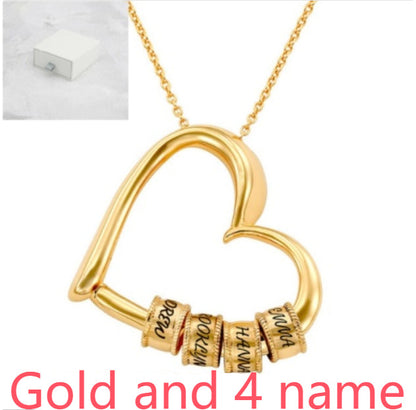 Personalized Heart Necklaces Women Jewelry Custom Name Necklaces & Pendants Mothers Day Gift
