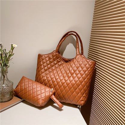 New Versatile Texture Hand-carrying Combination Two-piece Women's Bag
