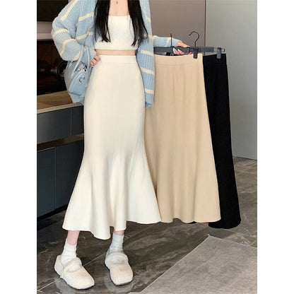 Temperament Lady Mid-length A- Line Skirt
