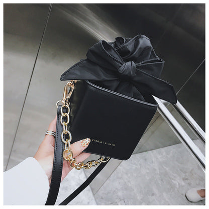Folded flower square bag