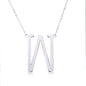 Fabulous Rose Gold Plated Stainless Steel Initial Letter Pendant Necklace