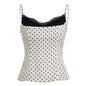 Polka-dot Strap Short Outerwear Camisole Top