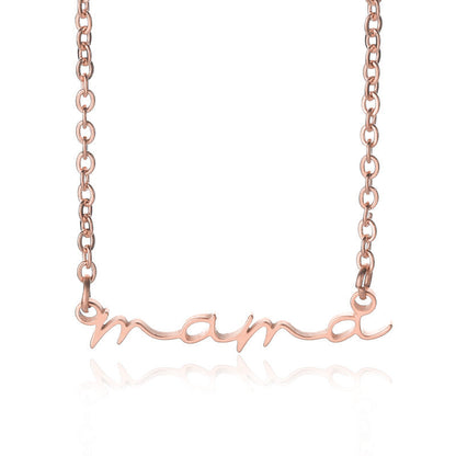 Mama Stainless Steel Letter Necklace Mother's Day Gift