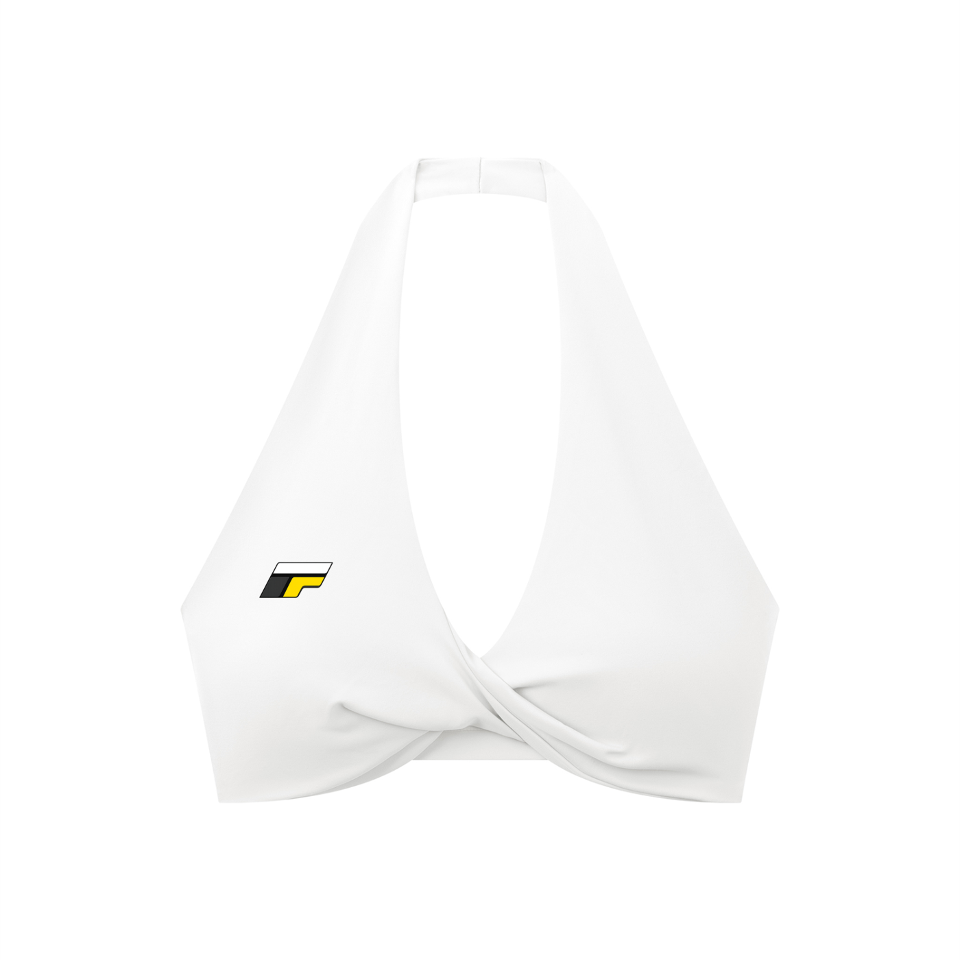 Women's Pleated Halter Sports Bra
