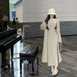 Women's Knitted Cardigan Dress Sweater Suit
