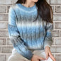 Fashionable Round-neck Sweet And Casual Sweater For Women
