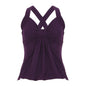 Deep V-neck Strap Pleated Bust Vest Spicy Girl-style Vintage Versatile Figure-hugging Top