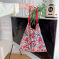 Large Capacity Hand Shoulder Bag Drawstring Floral