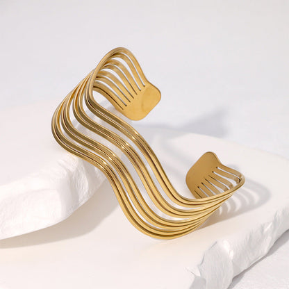 European And American Geometric Line Simple Cold Style Bracelet