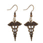 Cross Earrings Rose Earrings Angel Wings Gothic Pattern Retro Earrings