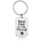 Father's Day Gift Best Dad In The World Single Ring Keychain