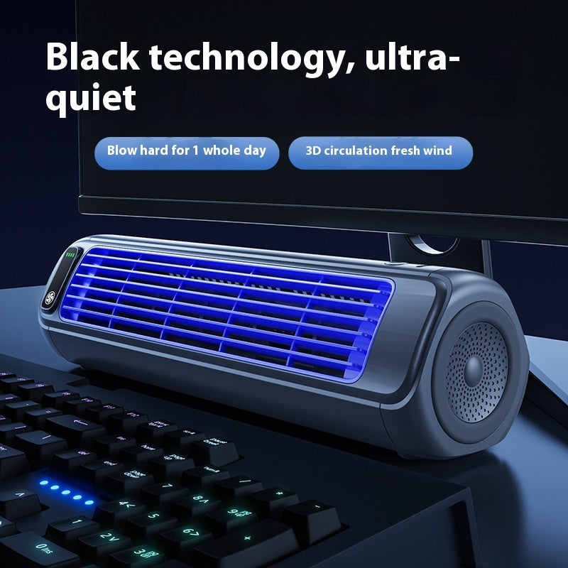 Large Wind Mute Fan Long Endurance Portable USB Fan