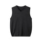 Fashionable V-neck Pullover Knit Vest For Early Spring