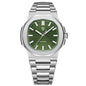Men's Stainless Steel Automatic Mechanical Waterproof Barrel-shaped Wristwatch
