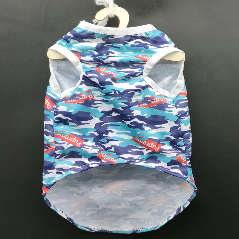 Spring And Summer Camouflage Dog Vest Clothes
