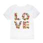 Children's Clothing Cartoon Knitted Heat Press Round Neck T-shirt