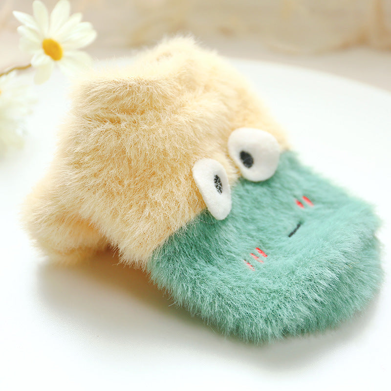 New pet clothing plush animal crew neck sweater