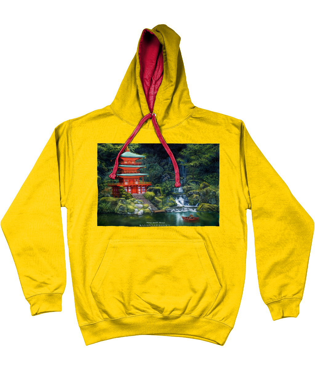 ASLAN Hoodie two tone-Grey Various Colours and Sizes