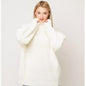 Women's Solid Color Casual High Neck Pullover Sweater