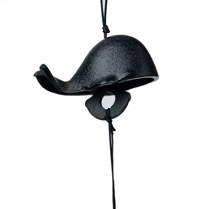 Retro Metal Whale Ancient Scenic Area Balcony Outdoor Courtyard Temple Blessing Pendant Bell
