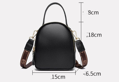Portable Women's Cross-body Bag Light Retro Leather One-shoulder