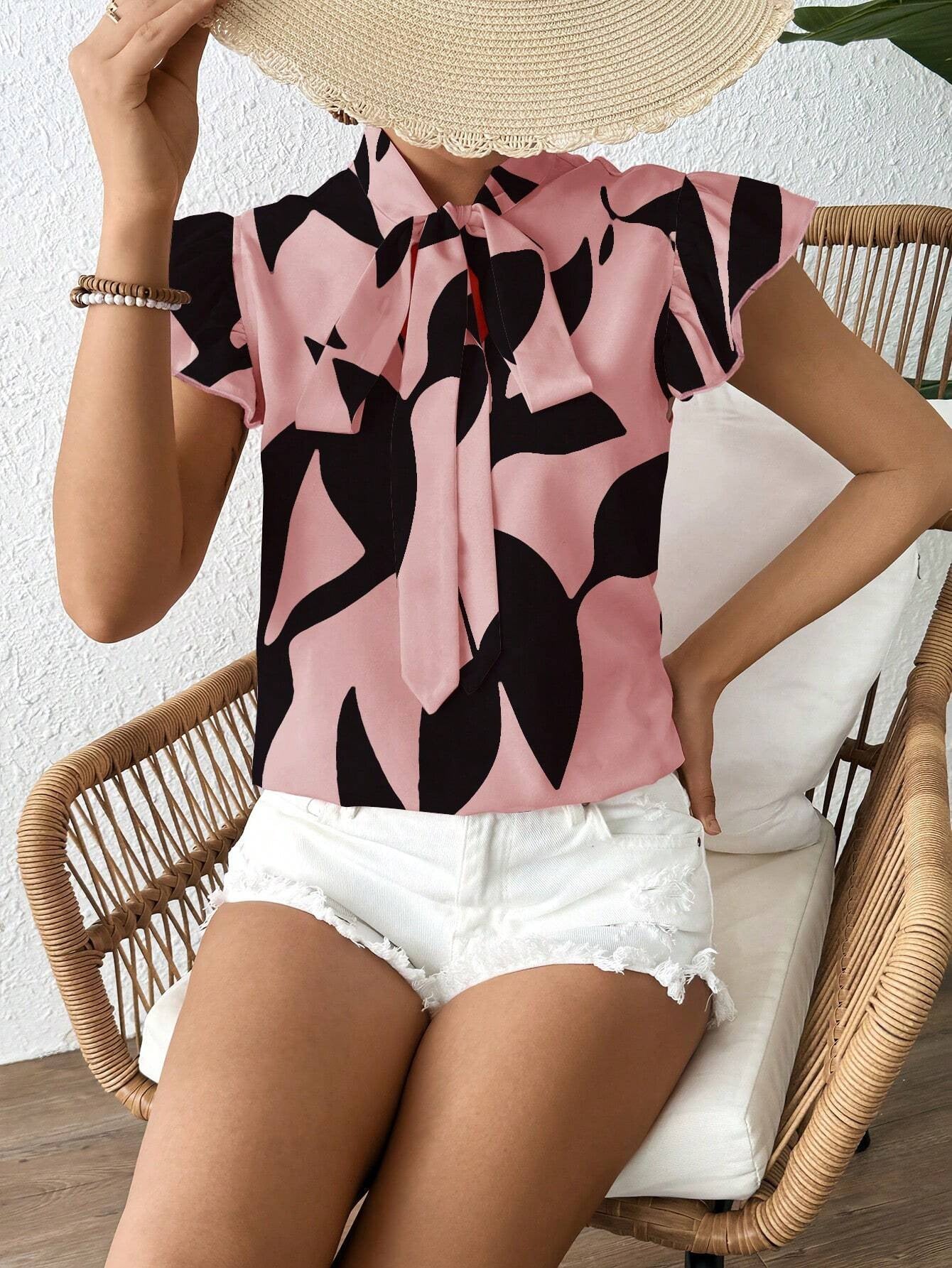 Fashionable Commuter Short-Sleeve Top For Women