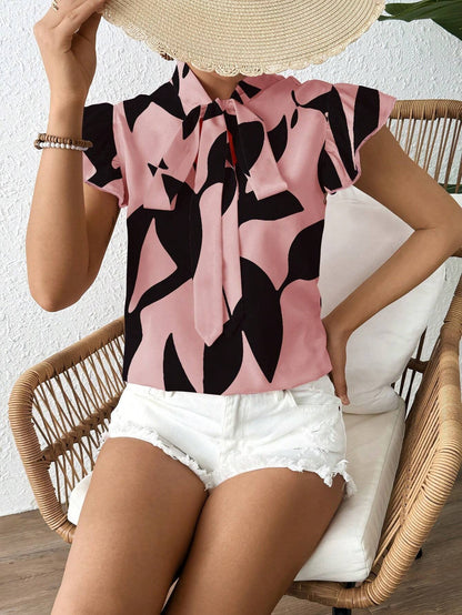Fashionable Commuter Short-Sleeve Top For Women