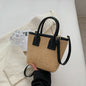 Women's Straw Woven High-grade Portable Bucket Bag