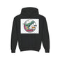 T-Rex Chase Dino Rumble Youth Hoodie | Dinosaur Graphic Sweatshirt
